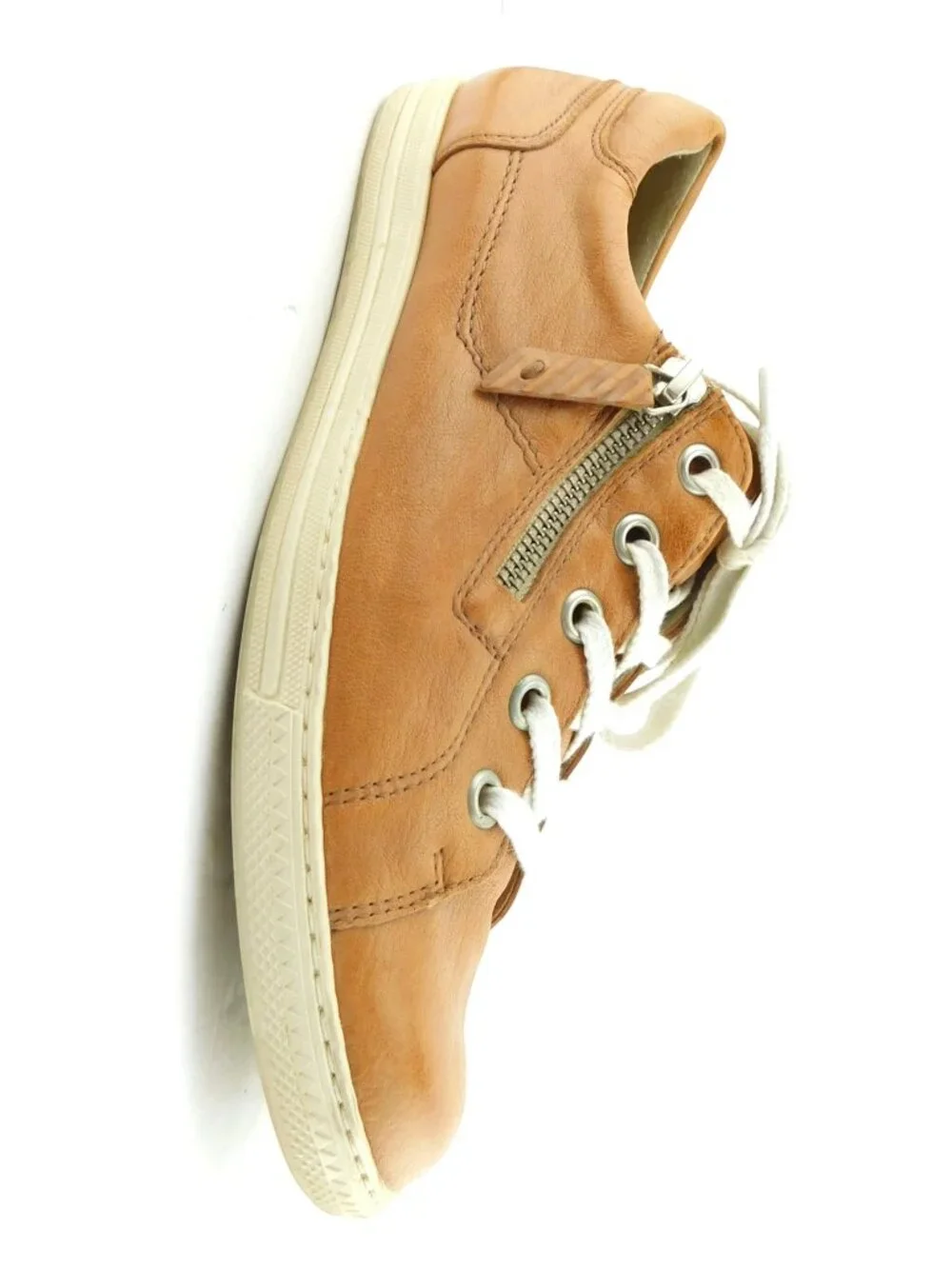 Paul Green Tan Brown Leather Lace-up Sneakers Shoes 7.5 UK / 9.5 US